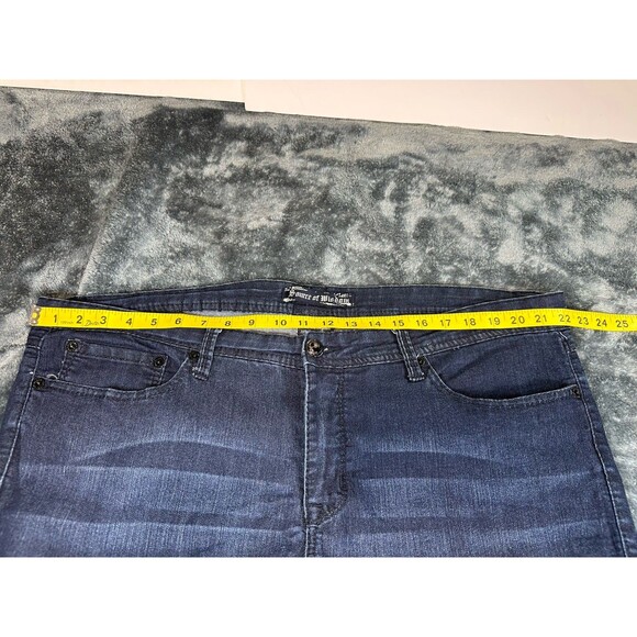 Source Of Wisdom Torrid Dark Wash Flare Jeans Size 24 - Picture 5 of 13
